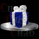 Новогодняя композиция "Синий подарок" 1*0.7*0.7м