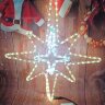 Световое панно - "Рождественская звезда" тепло-белая уличная