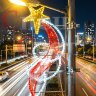 Светодиодная консоль к 9 мая "Комета" 1,2м х 0,5м левая
